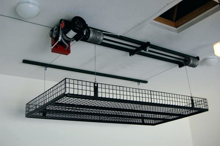 hanging garage shelves with chains fresh design from ceiling joists storage ideas