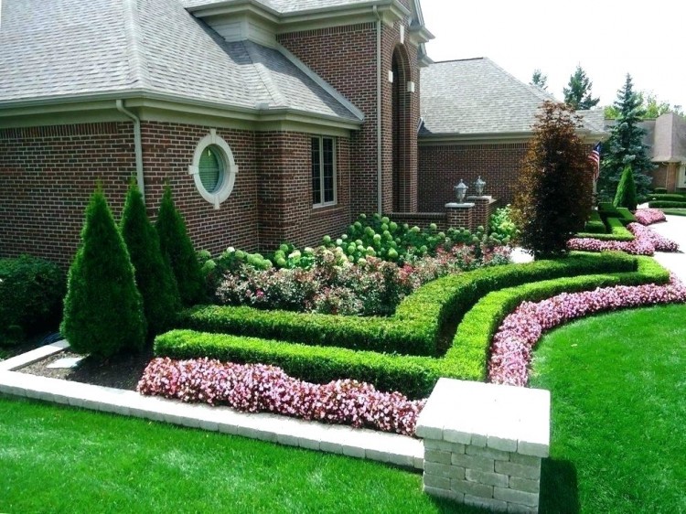 ideas for front yard flower beds