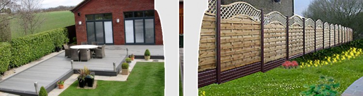 Browse images of black modern Garden designs: Composite Decking Platform