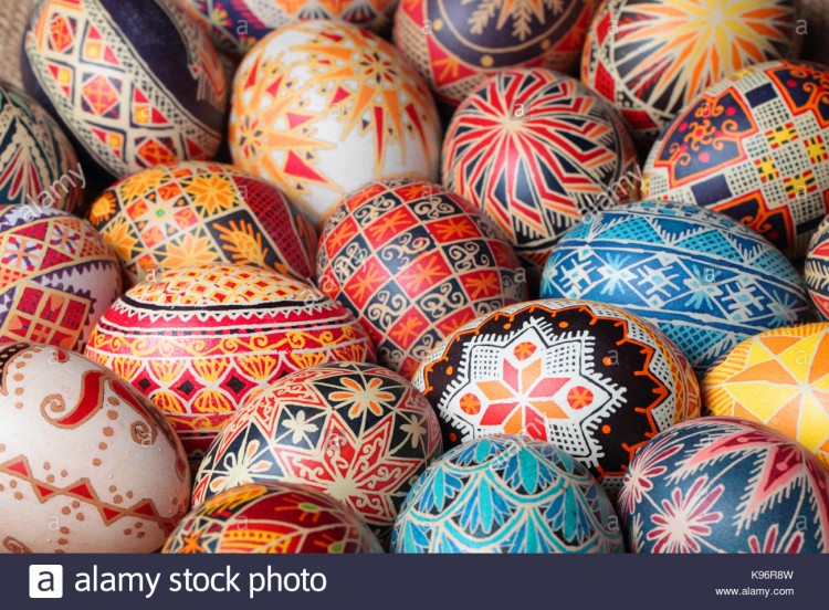 Traditional ukrainian easter eggs