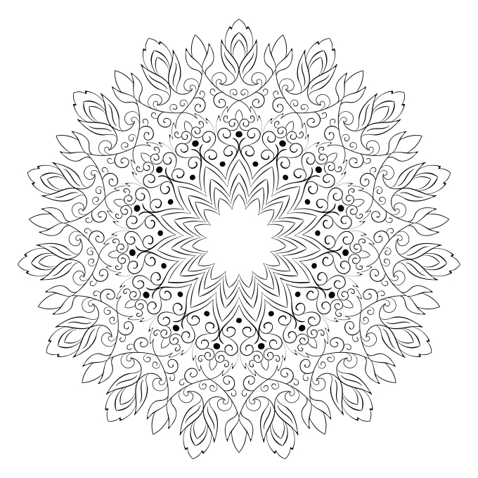 Unique mandala design