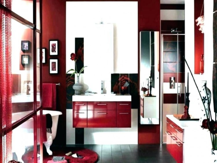 Cheap Black white and red marilyn monroe themed apartment bathroom decor