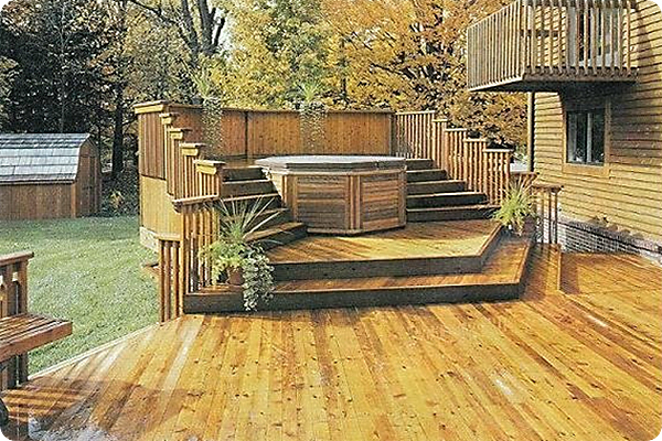 Designs Backyard Decks Ideas Deck Design Ideas Images Best Small Deck Ideas Decorating Remodel Photos Small Backyard Backyard Deck Ideas With Hot Tub