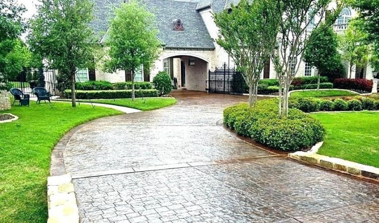 concrete driveway landscaping ideas nz design landscape studios beach ca