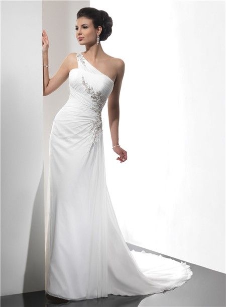 one strap wedding dresses |